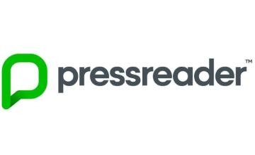 Die Abbildung zeigt das Logo des PressReaders.